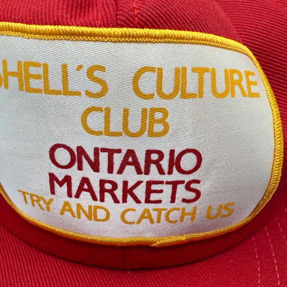 Vintage Shell Oil and Gas Hat - Canada Made - Red Trucker Cap - Picture 6 of 14
